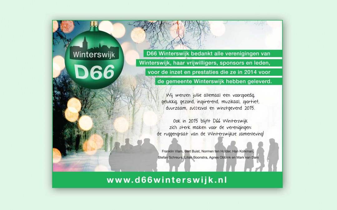 D66 – kerstadvertentie