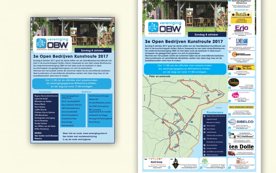 OBW- Open bedrijven kunstroute – advertenties