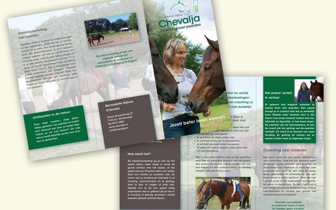 Chevalja ontwerp en opmaak folder