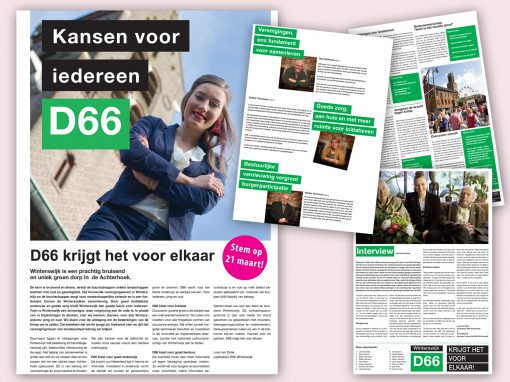 D66 Winterswijk verkiezingsbijlage krant