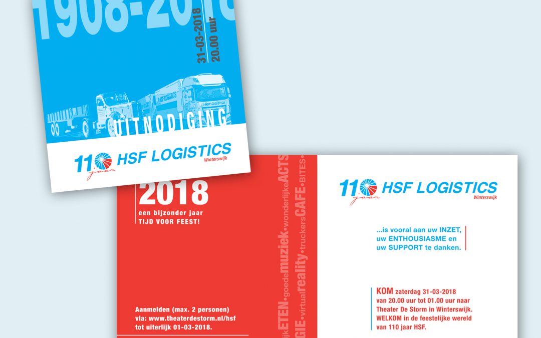 Uitnodiging Jubileum HSF Logistics