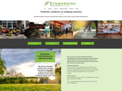 Stemerdink Tuin en park website ontwerp en ontwikkeling