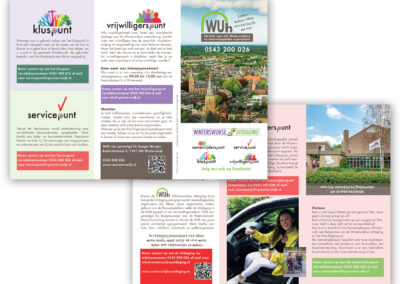 Stichting de Winterswijkse Uitdaging, de WUh en Vrijwilligerspunt folder ontwerp