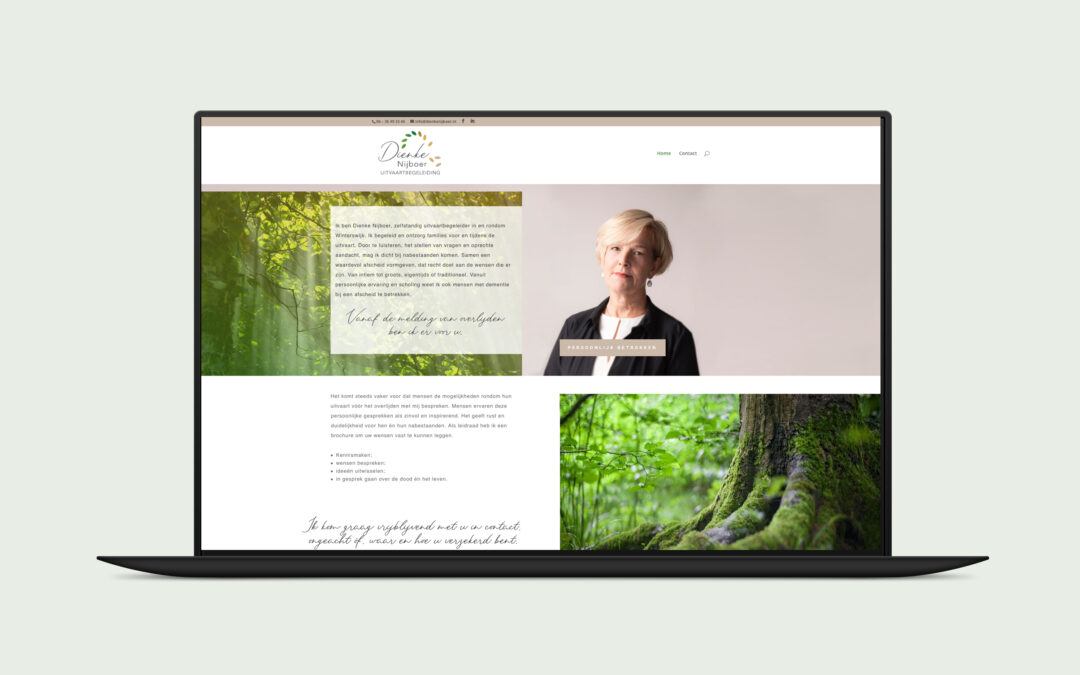 Dienke Nijboer website ontwerp en ontwikkeling