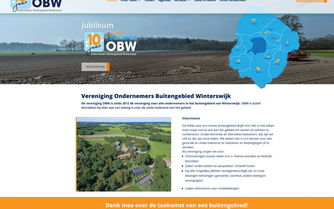 Vereniging OBW webdesign