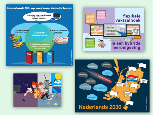 Illustraties voor Lilian Boonstra docent Nederlands blogster en gever van Inspiratie-workshop aan andere docenten