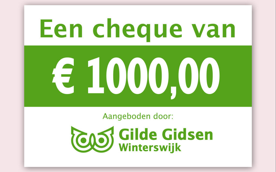 Gilde Gidsen Winterswijk Cheque