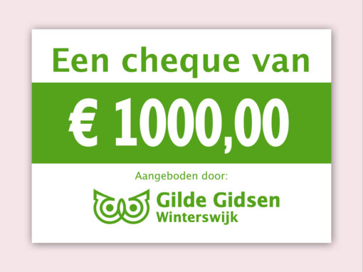 Gilde Gidsen Winterswijk Cheque