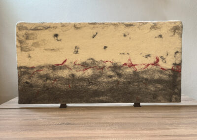 Bureauscherm vilt handgemaakt