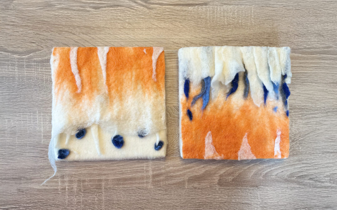 Wolrestjes hergebruiken: Schilderijtjes voor babykamer