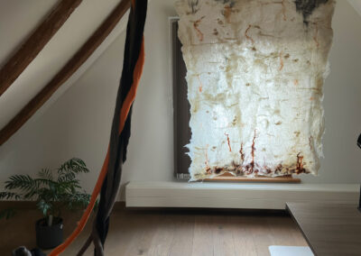 Transparant gevilt doek, wol. Serie: Doorlicht