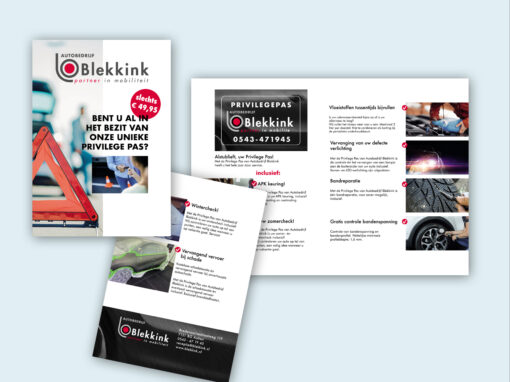 Folder ontwerp Blekkink