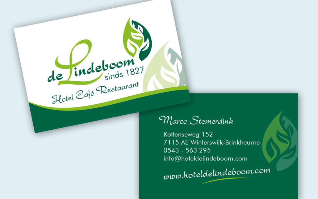 De Lindeboom, ontwerp logo en visitekaart